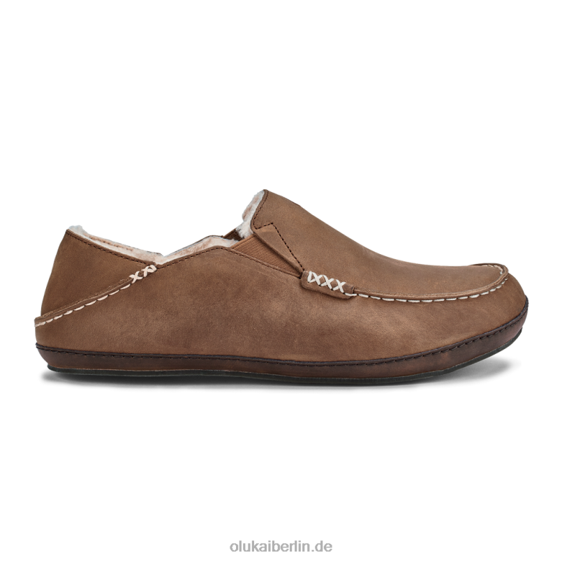 Toffee/dunkles Holz 0JJ4F140 Moloa-Slipper Männer OluKai